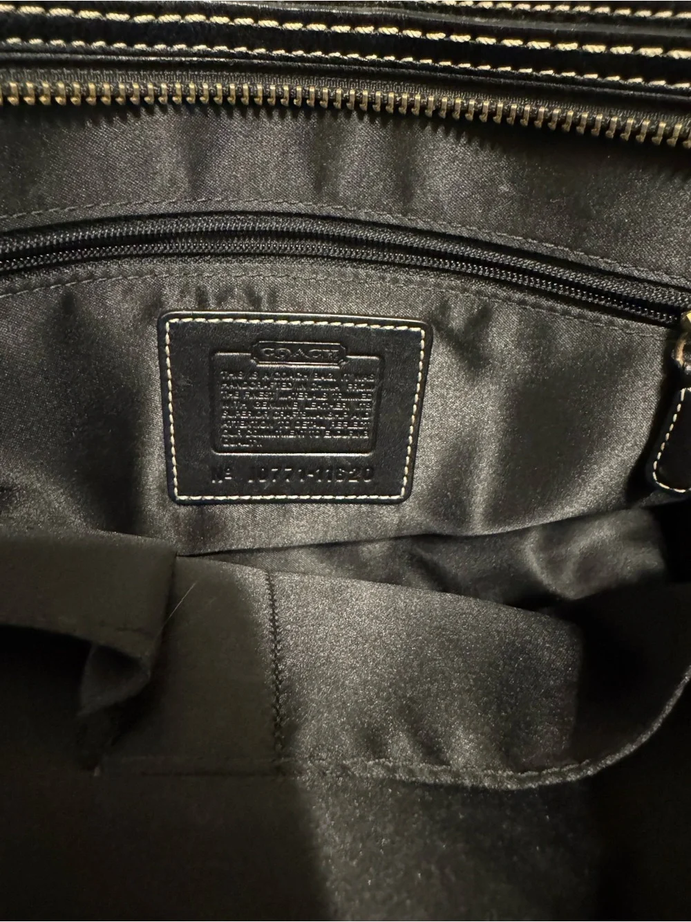 Coach Vintage Hampton Signature Turnlock Black Carryall
